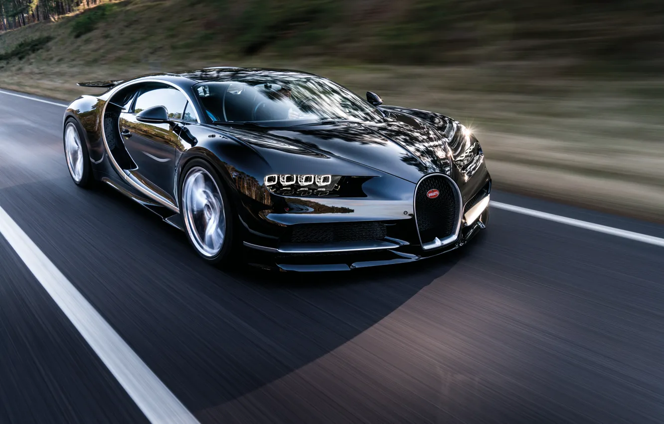 Photo wallpaper car, Bugatti, wallpaper, supercar, Bugatti, road, speed, hypercar