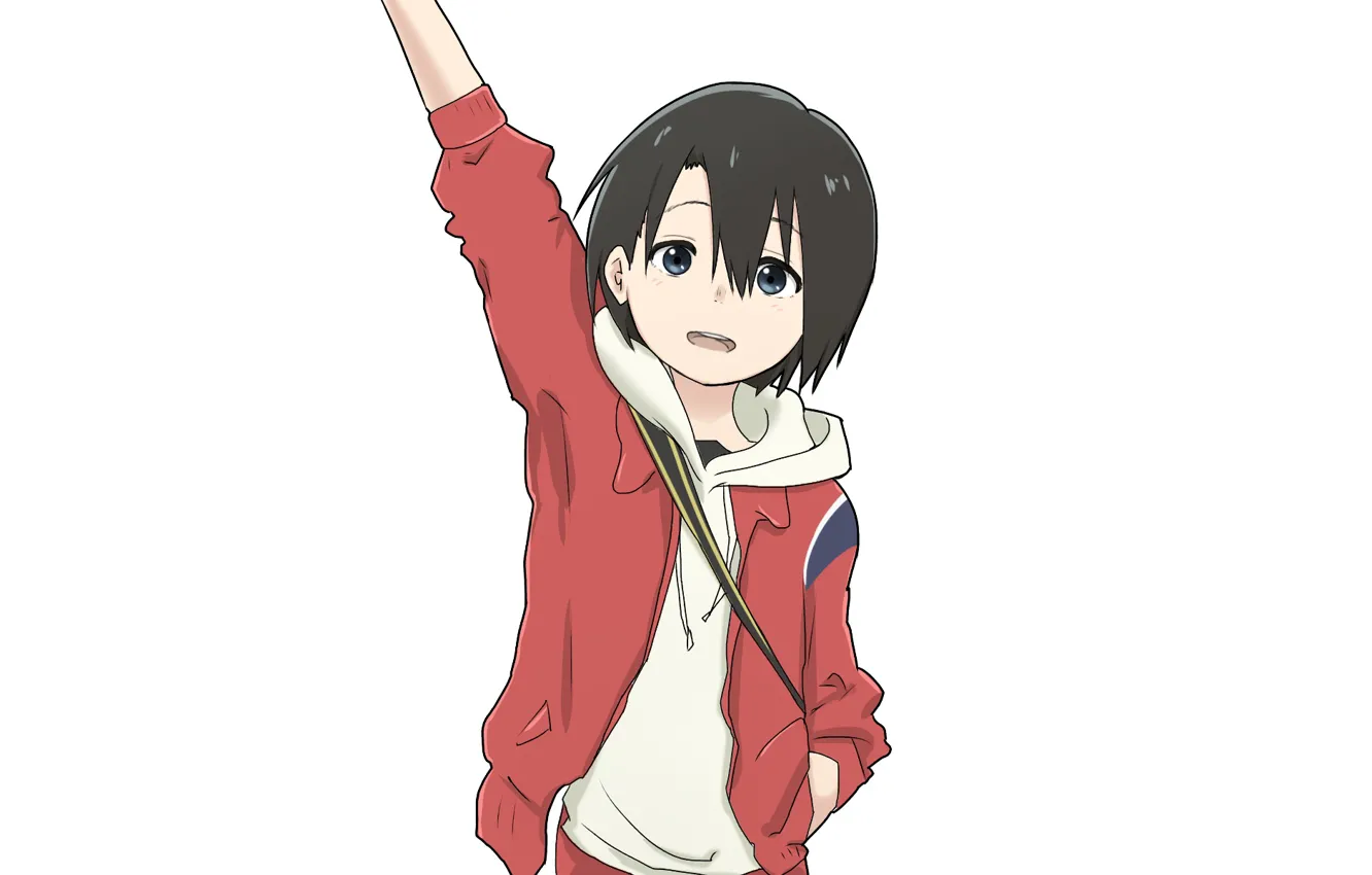 Photo wallpaper girl, white background, Form voice, You No Katachi