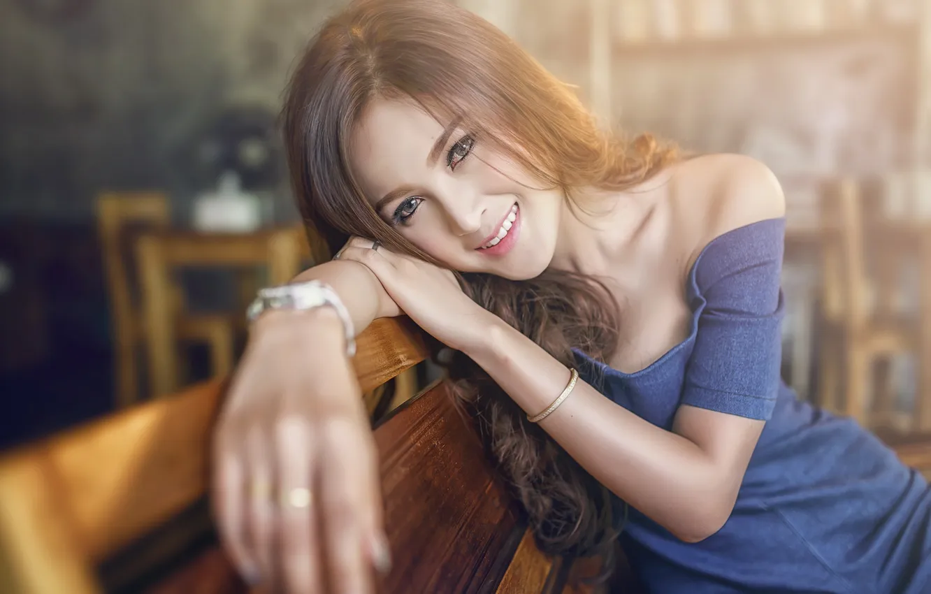 Photo wallpaper girl, pose, background