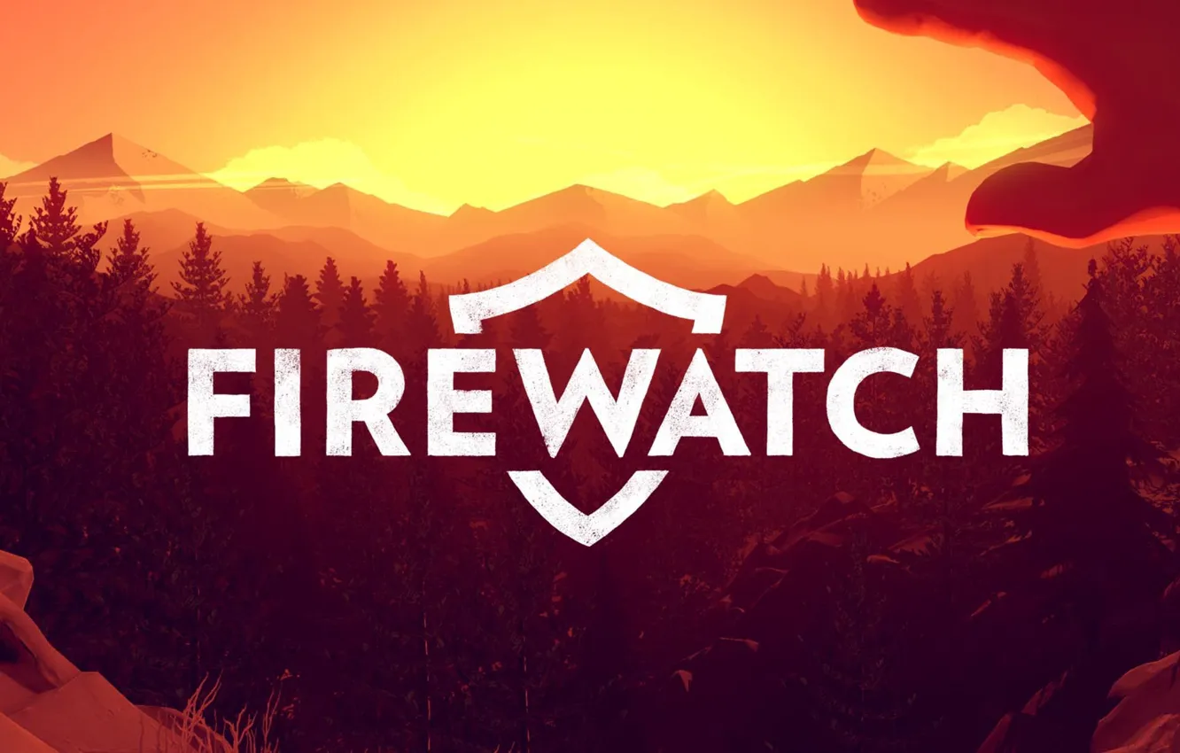 Photo wallpaper logo, Campo Santo, Firewatch, Fire watch