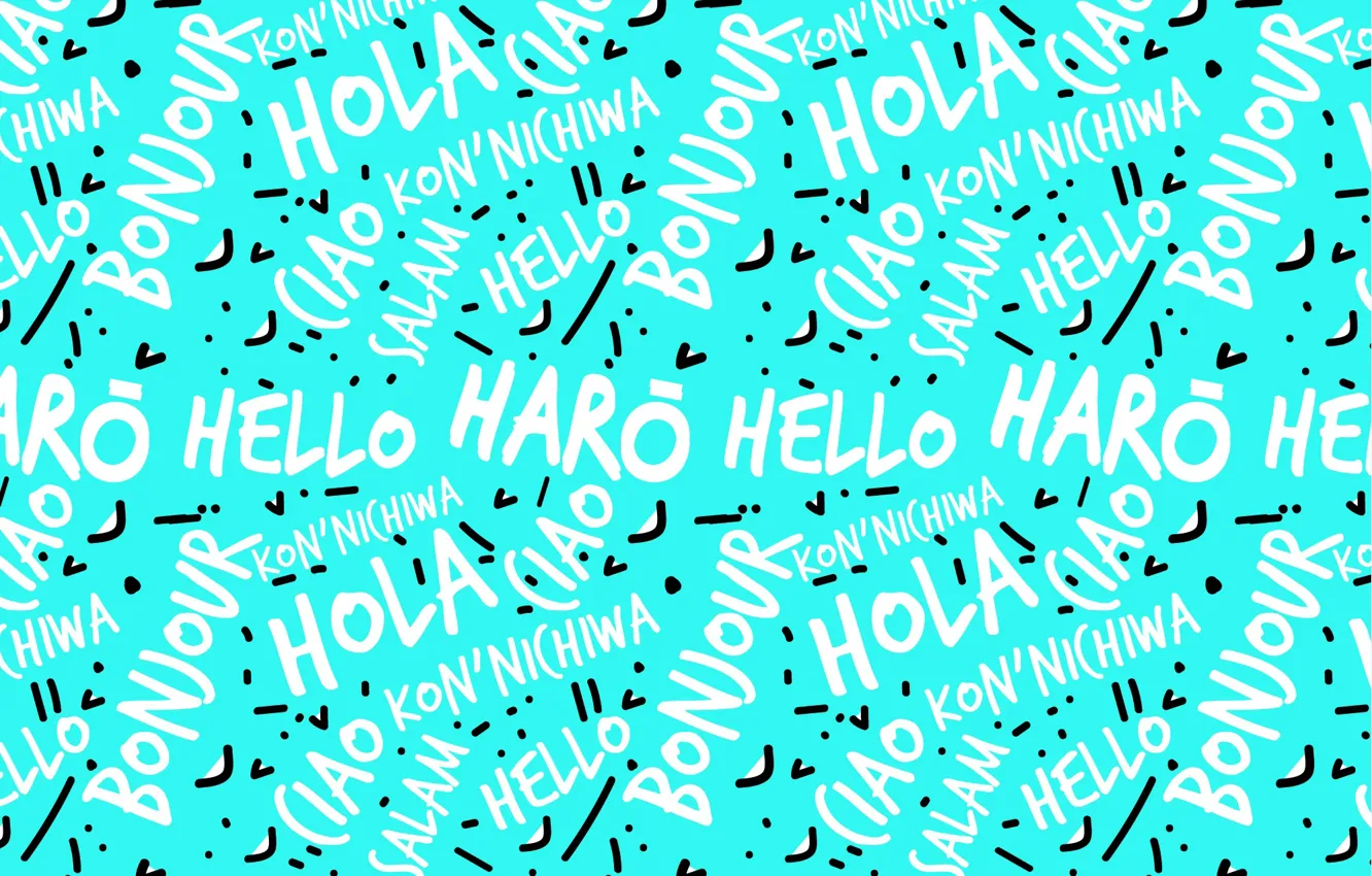 Photo wallpaper background, the inscription, texture, background, pattern, words, hello
