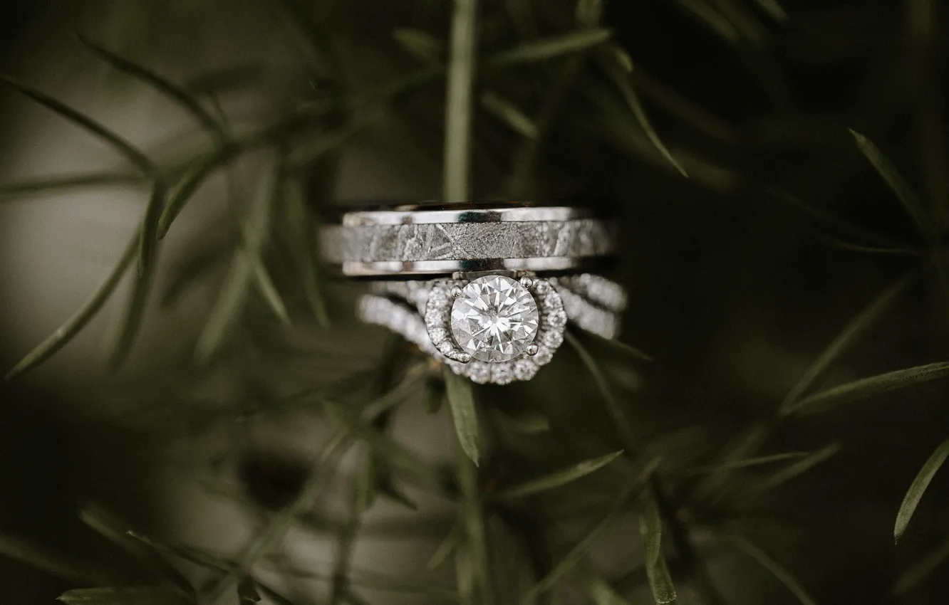 Photo wallpaper stone, ring, wedding, engagement