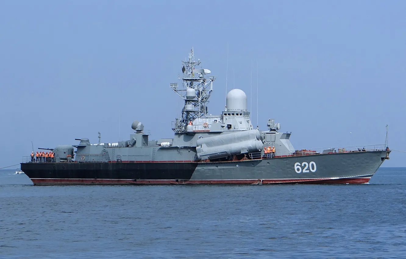 Photo wallpaper the black sea, Navy, small missile ship