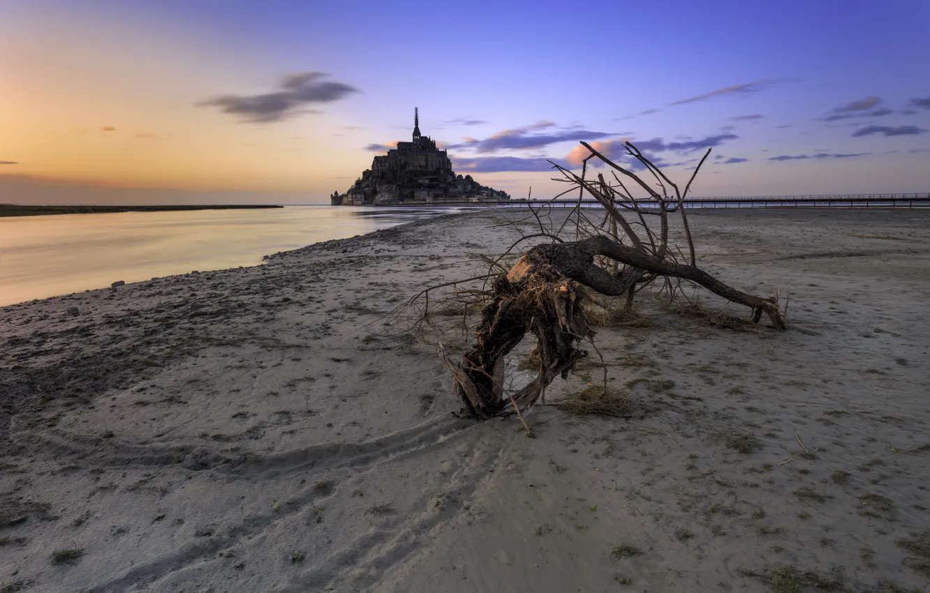 Photo wallpaper France, normandie, Mont Saint Michel