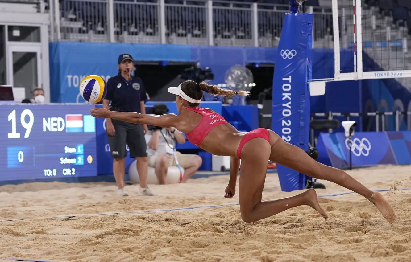 Photo wallpaper Beach volleyball, Tokyo 2020, Svetlana Kholomina