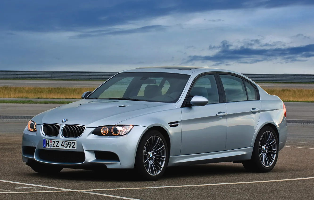 Photo wallpaper auto, grey, lights, BMW, BMW, The hood, case, car