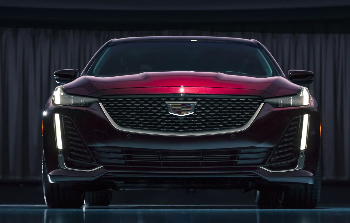 Photo wallpaper Cadillac, front view, 2020, Premium Luxury, CT5