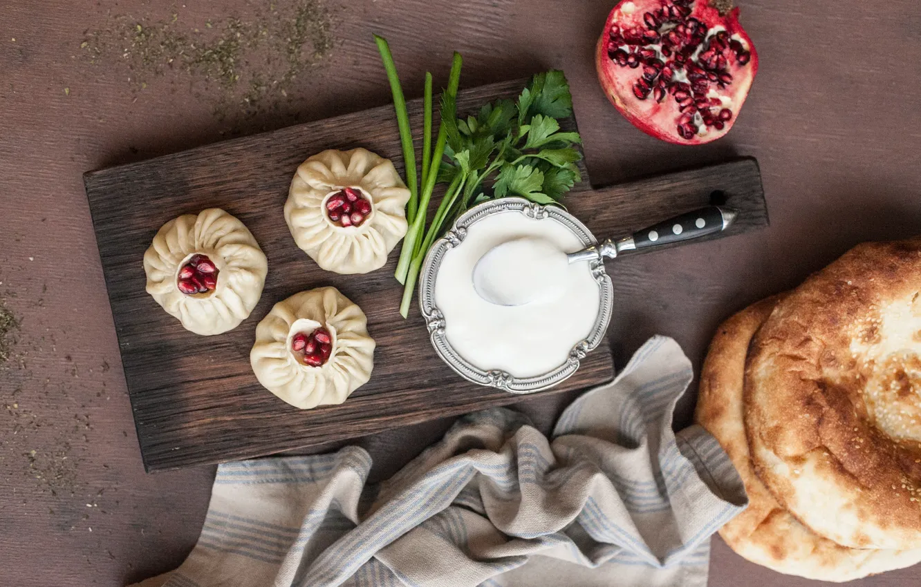 Photo wallpaper greens, manta, garnet