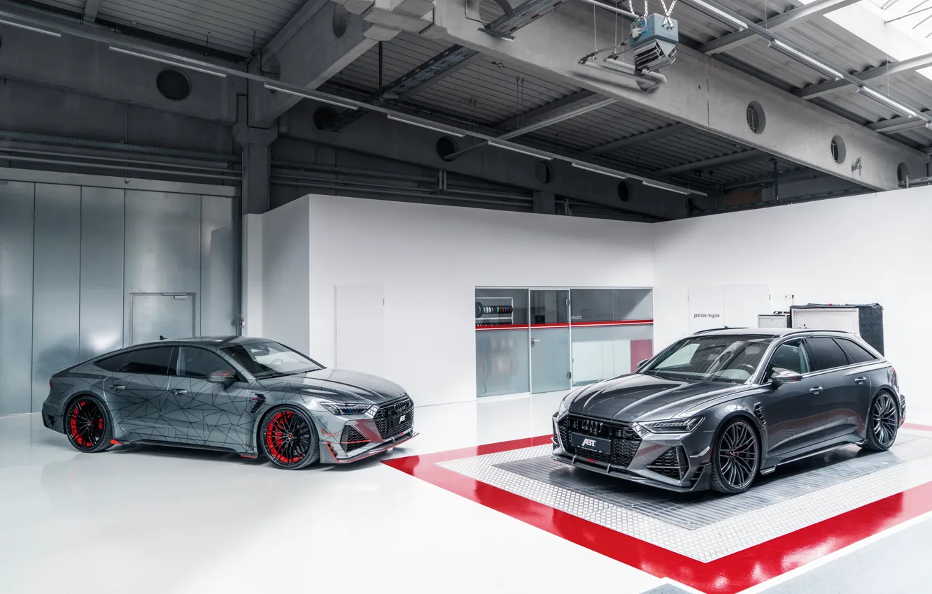 Photo wallpaper Audi, pair, ABBOT, universal, Sportback, Before, RS6, RS7