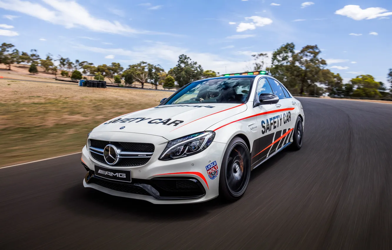 Photo wallpaper Mercedes-Benz, Mercedes, AMG, AMG, Safety Car, C-Class, W205
