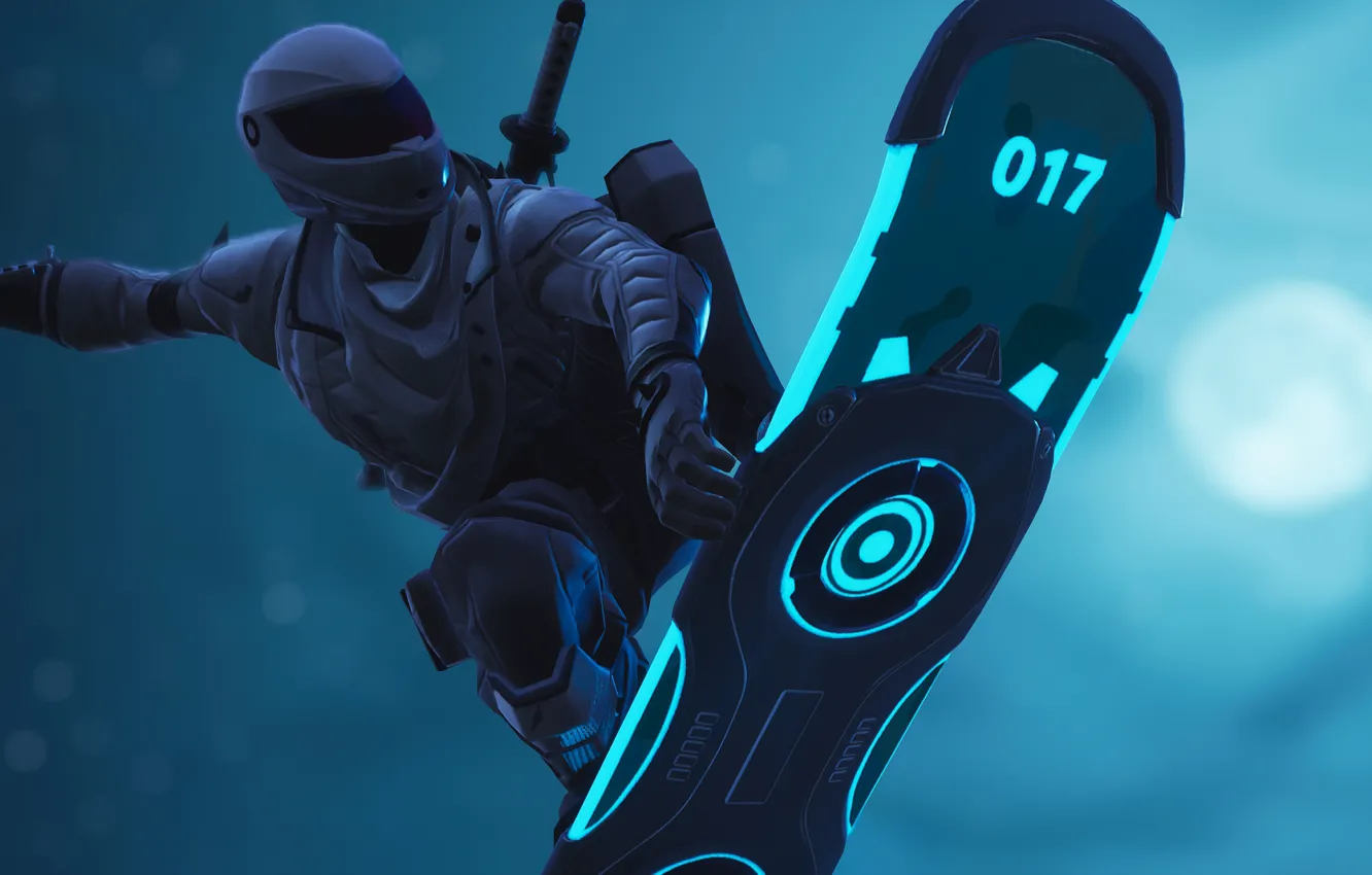 Photo wallpaper flight, movement, jump, the game, speed, neon, helmet, game