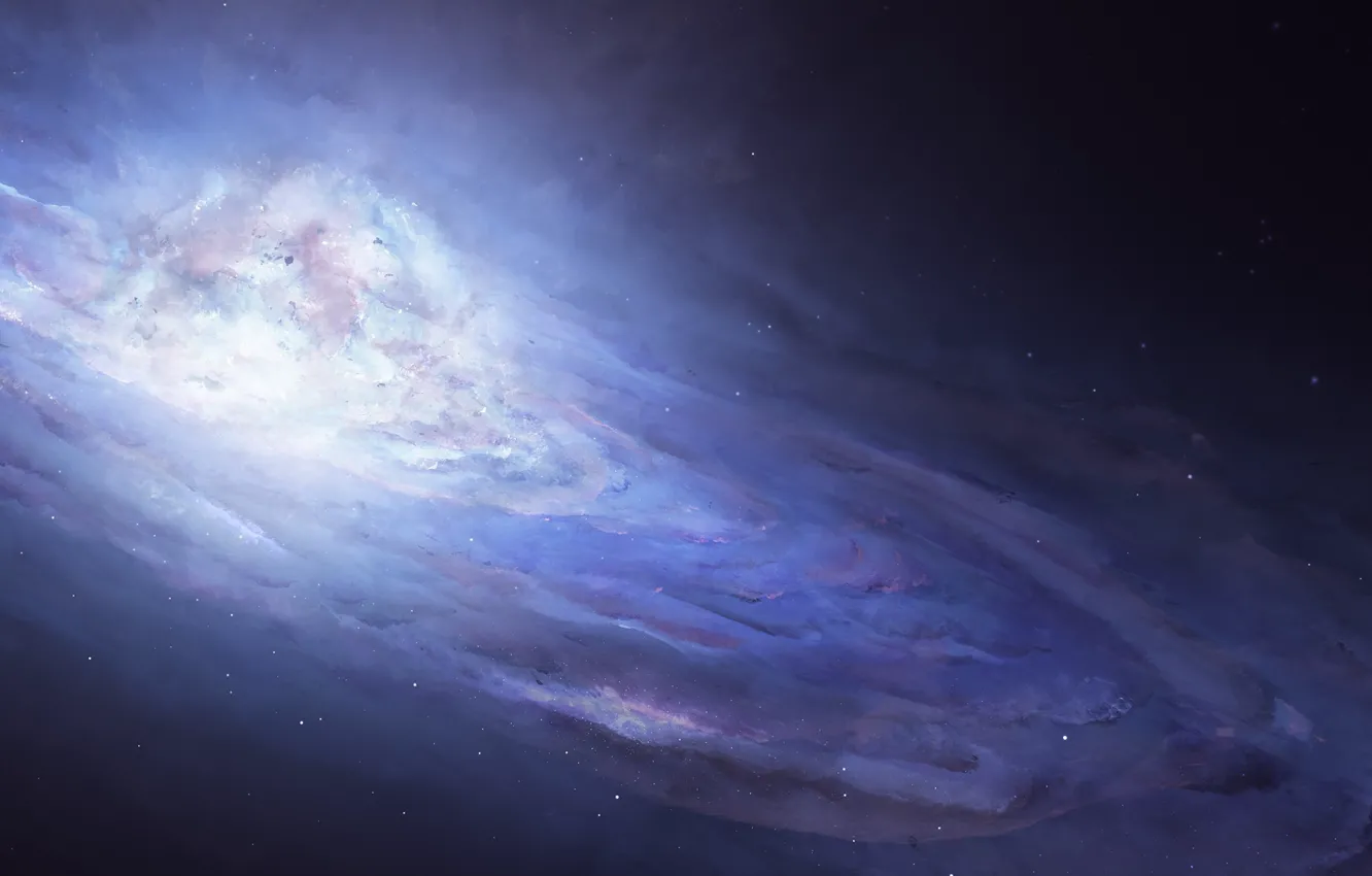 Photo wallpaper space, stars, nebula, galaxy