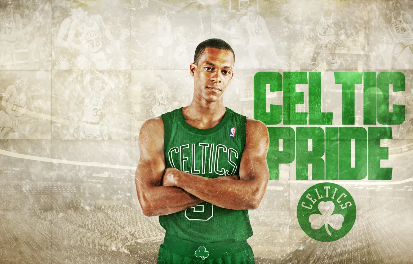 Photo wallpaper Basketball, Boston, Boston, NBA, Celtics, Rajon Rondo, The Celtics, Rajon Rondo