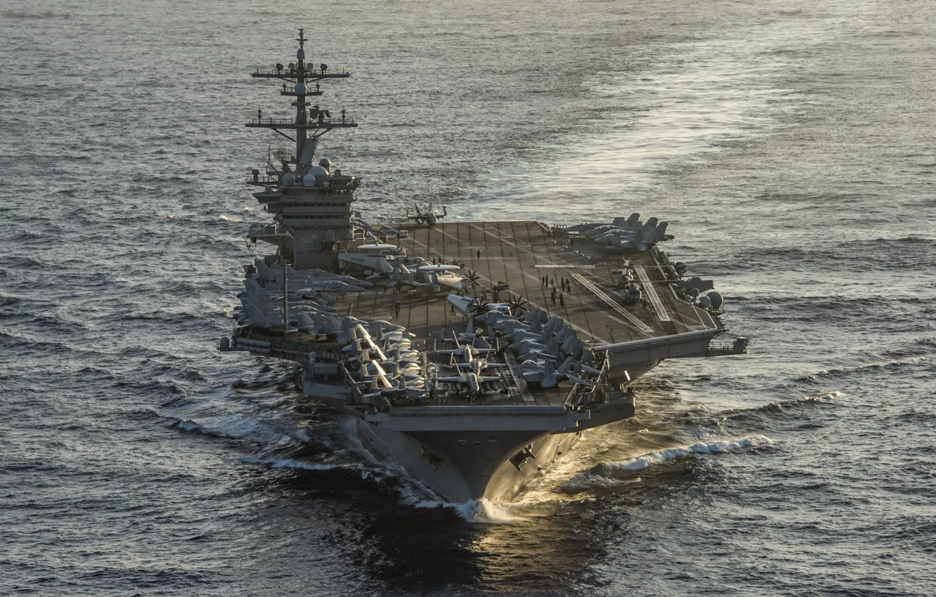 Photo wallpaper sea, the carrier, USS, Carl Vinson, (CVN 70)