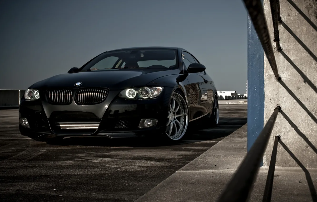 Photo wallpaper black, drives, Bmw, Boomer, silver