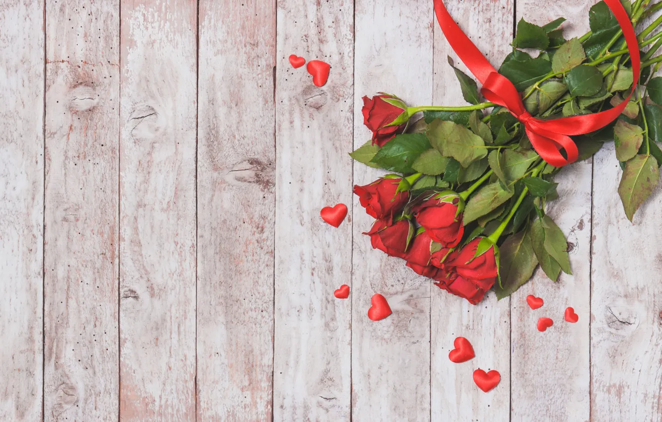 Photo wallpaper flowers, roses, buds