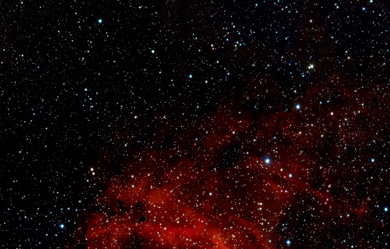 Photo wallpaper stars, Gas clouds, H II Region, Constellation of Serpens, Ultra Wide Field View, Constellation of …