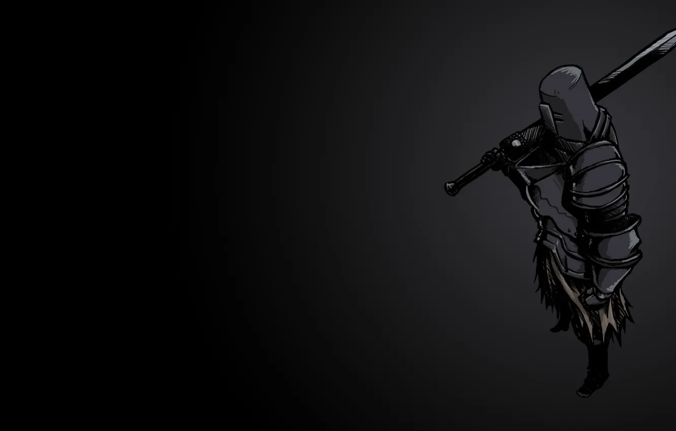 Photo wallpaper minimalism, Dark Souls, dark souls, Iron tarkus