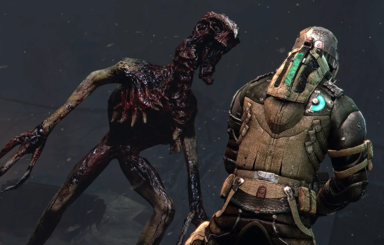Photo wallpaper monster, soldiers, undead, Dead Space 3