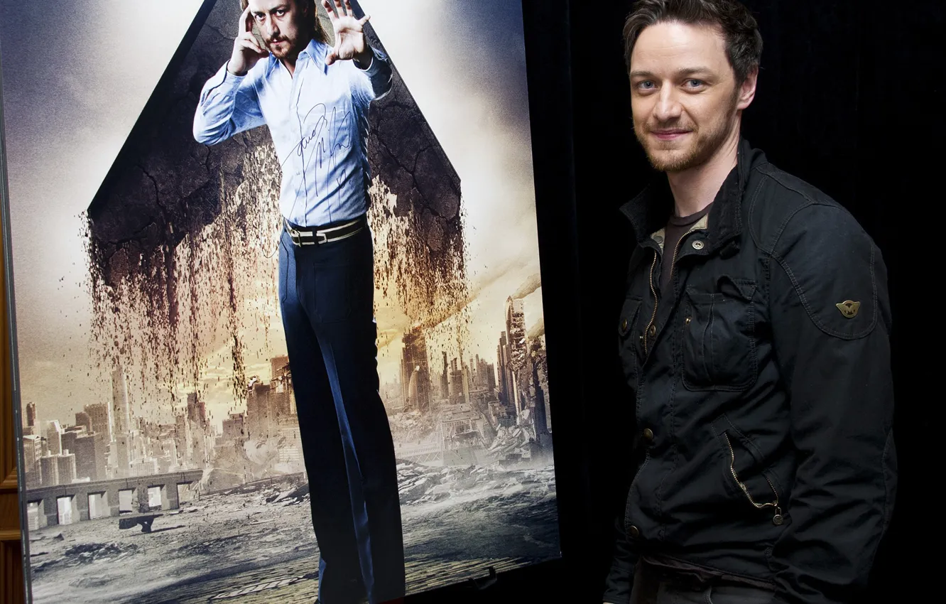 Photo wallpaper James McAvoy, X-men:Days of future past, press conference