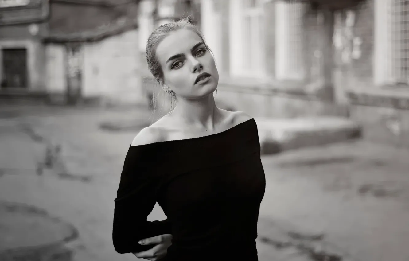 Photo wallpaper look, portrait, bokeh