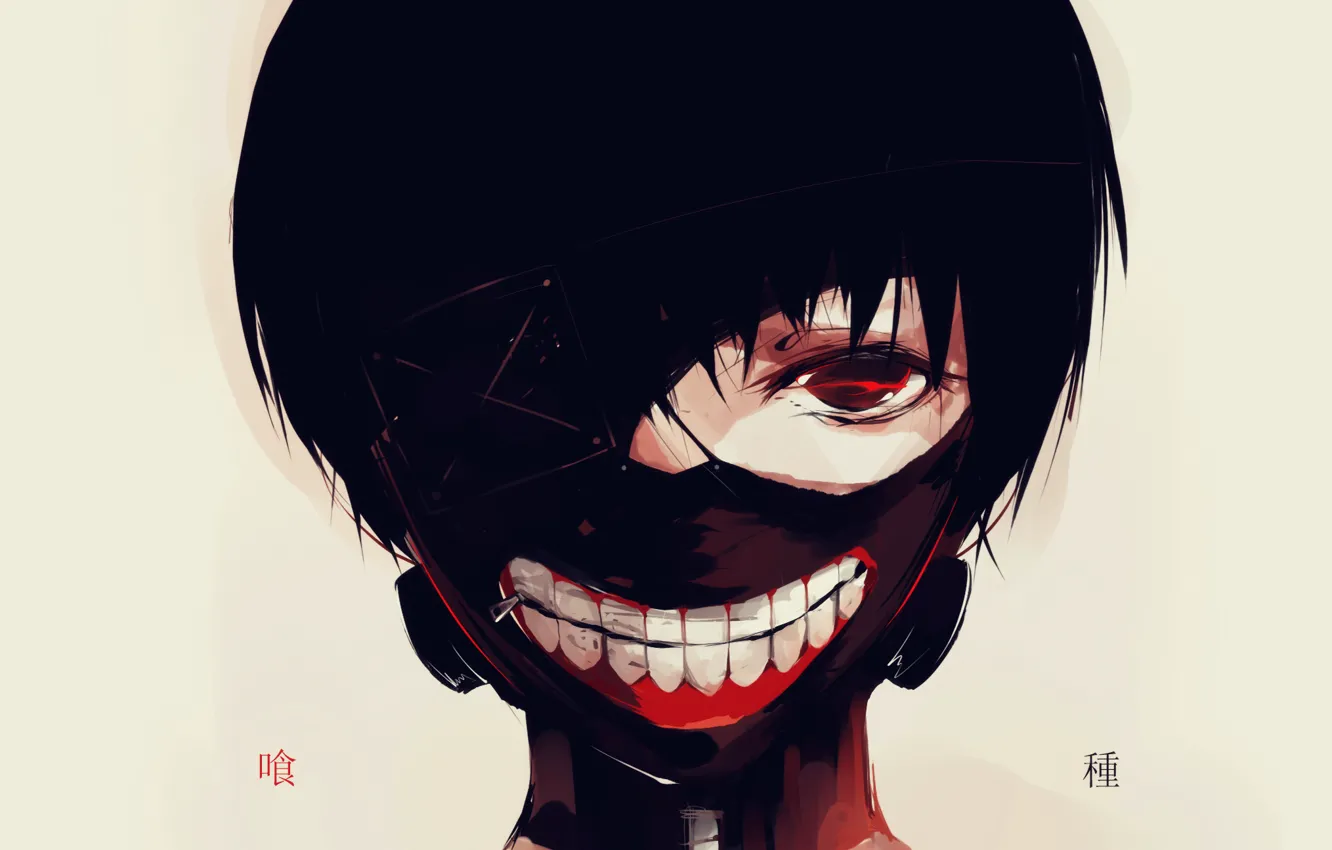 Photo wallpaper mask, Anime, Tokyo Ghoul, Tokyo To, Ken Kanek