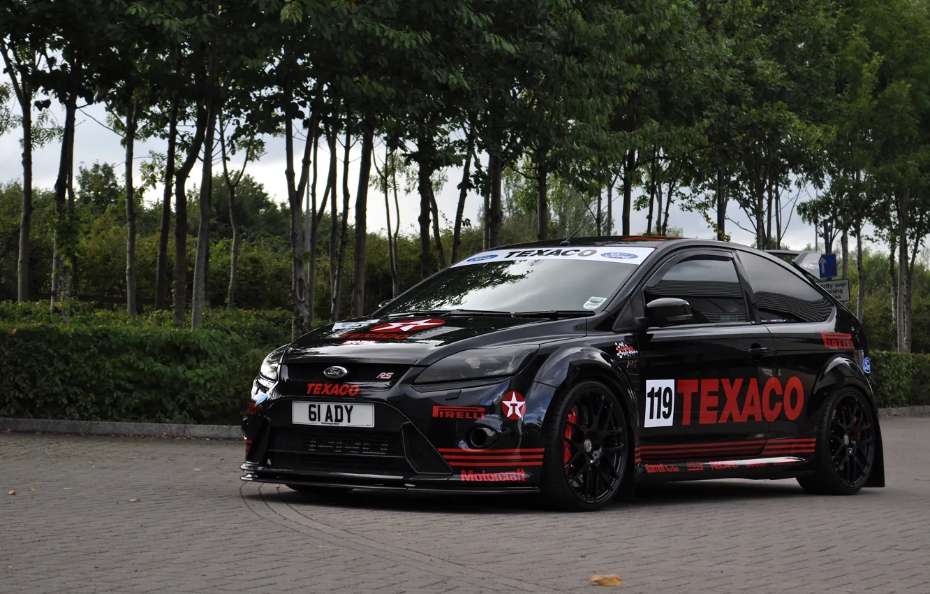 Photo wallpaper Ford, Focus, black, Texaco