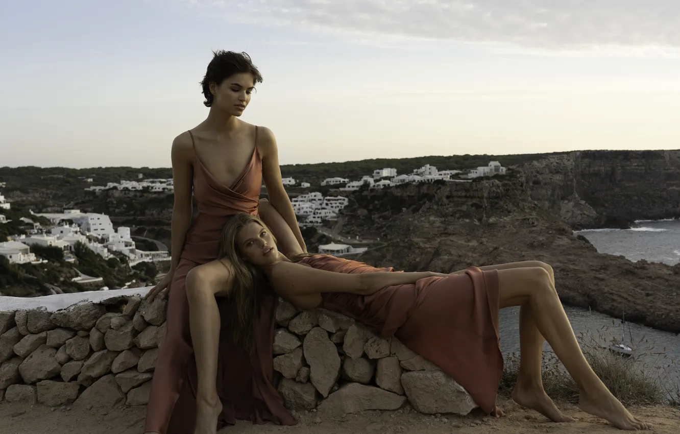 Photo wallpaper girl, dress, model, pretty, cute