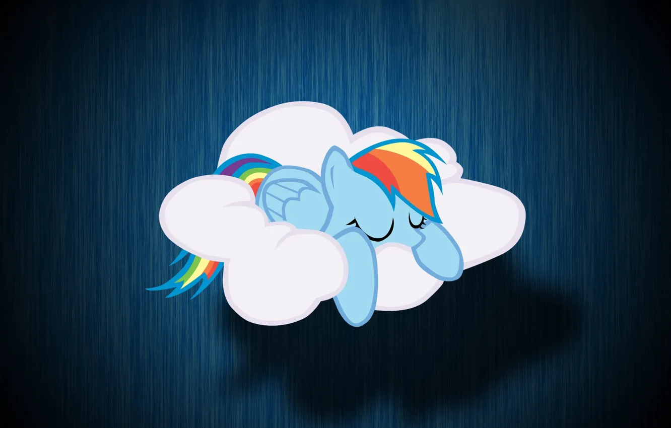 Photo wallpaper cloud, My Little Pony, Rainbow Dash, MLP, Rainbow Dash