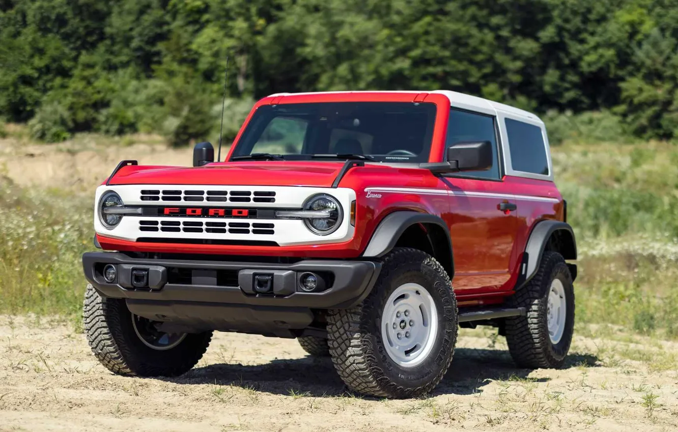 Photo wallpaper Ford, exterior, Bronco, Heritage, 2022