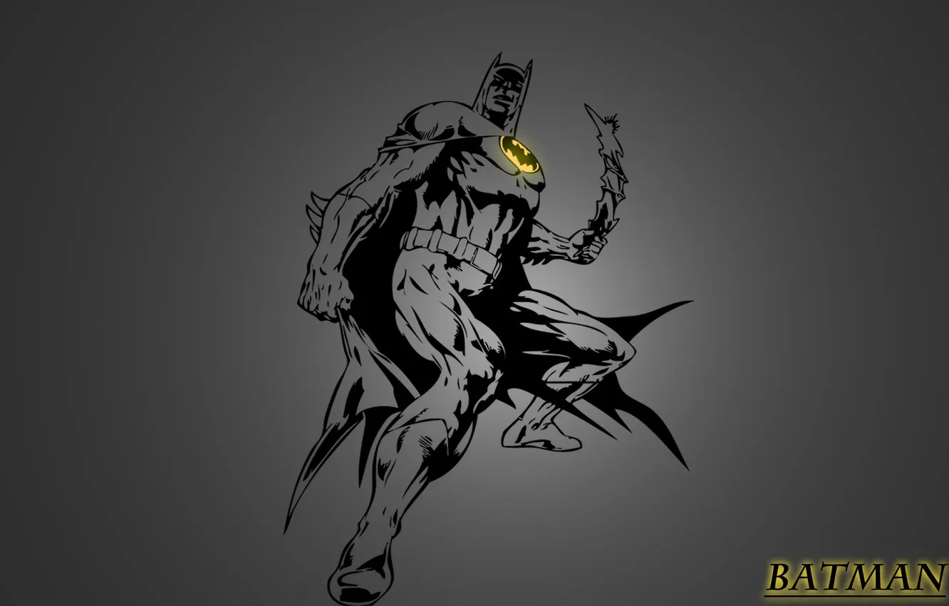 Photo wallpaper Batman, the dark knight, superhero, Batman