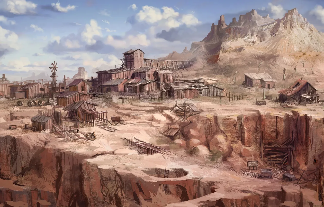 Photo wallpaper desert, canyon, West, wild, The Cartel, Call Of Juarez
