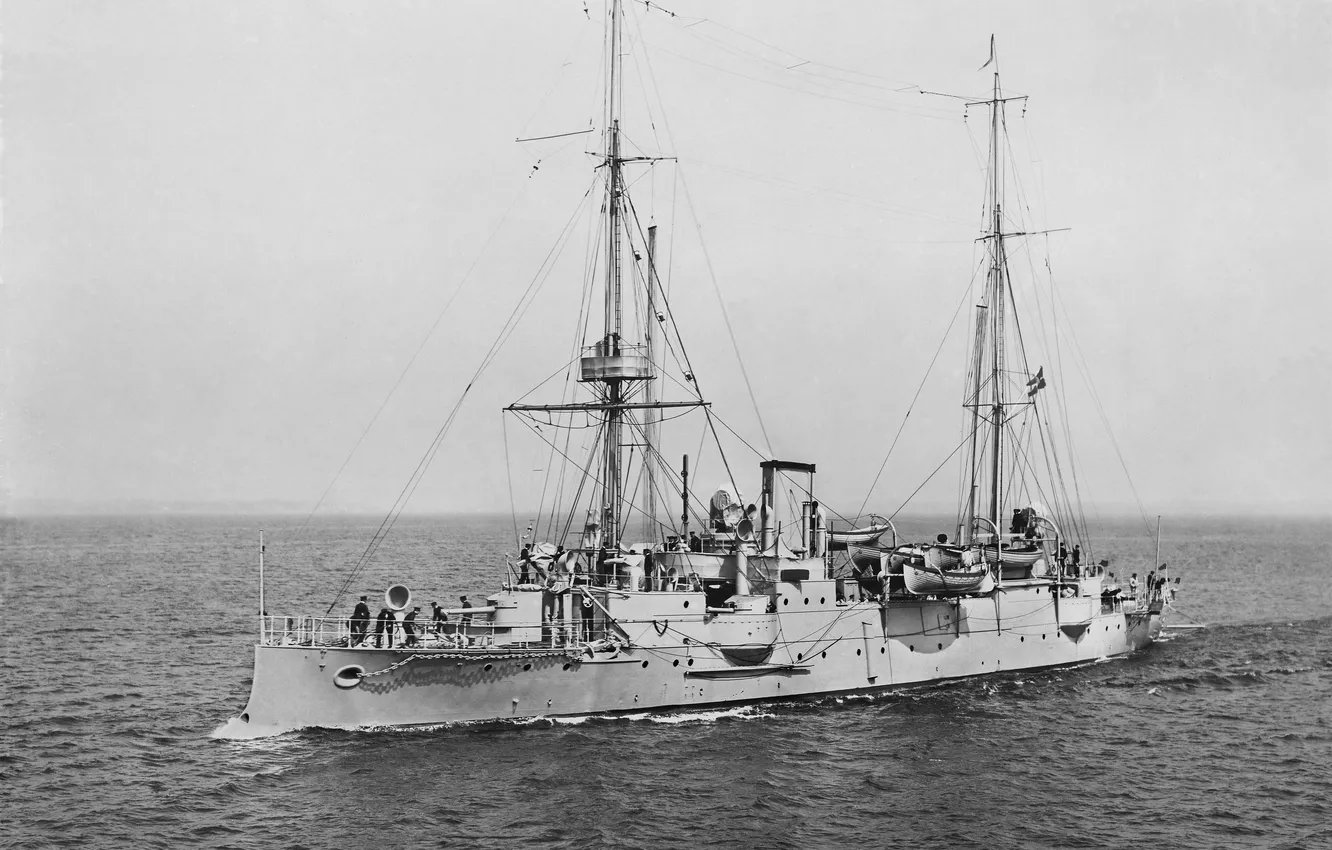 Photo wallpaper Denmark, armored cruiser, Heimdall