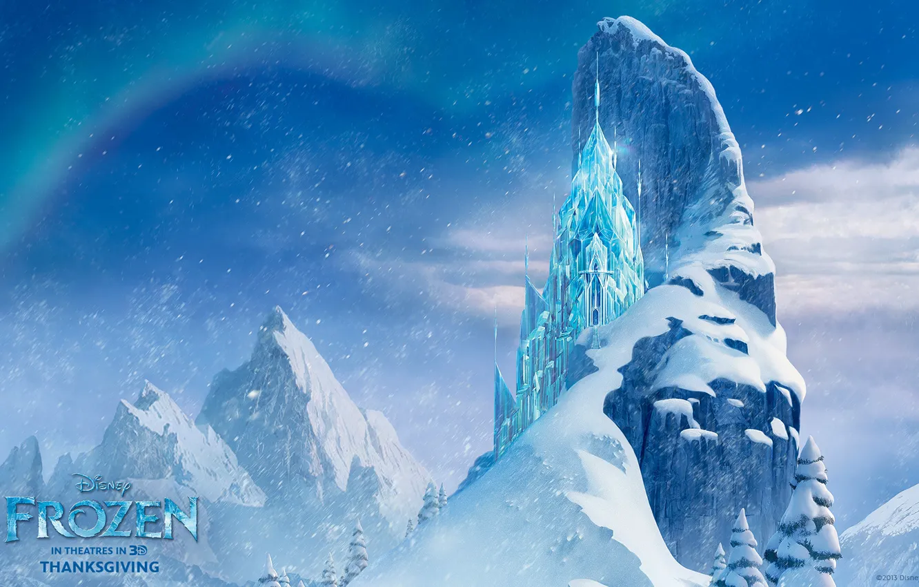 Photo wallpaper Frozen, Walt Disney, 2013, Cold Heart, Ice Castle