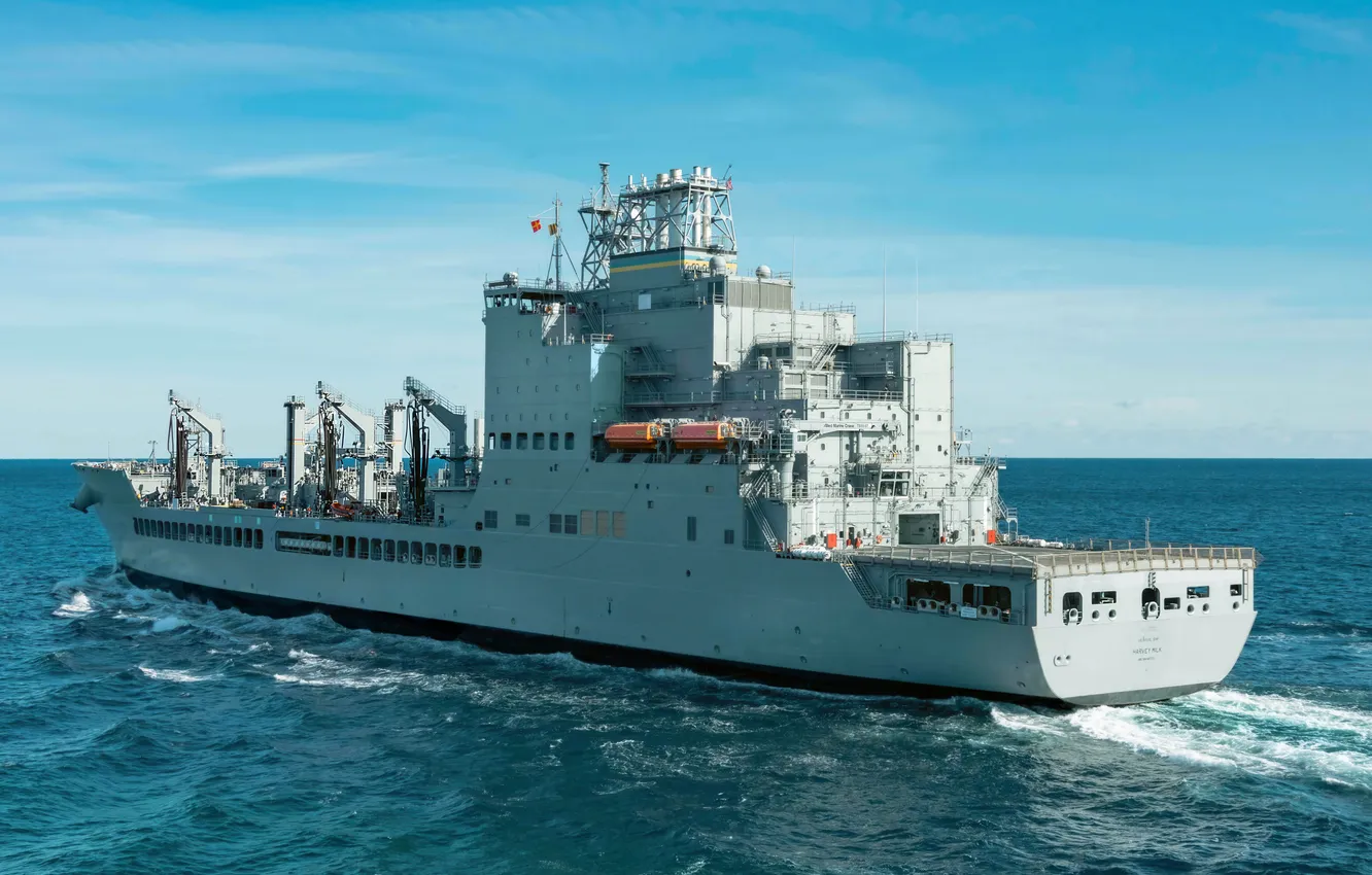 Photo wallpaper US NAVY, support transport, USNS Harwey Milk