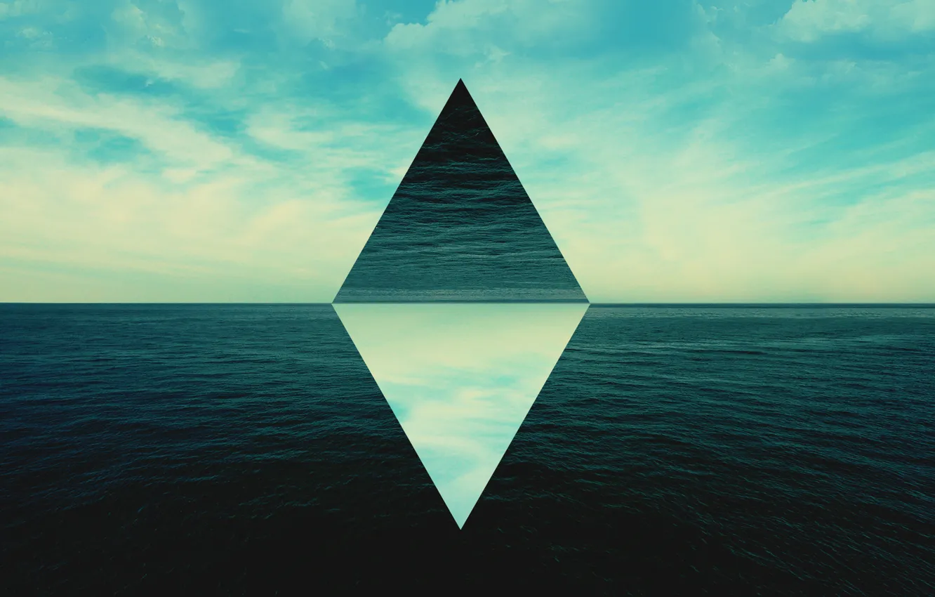 Photo wallpaper the sky, water, digital art