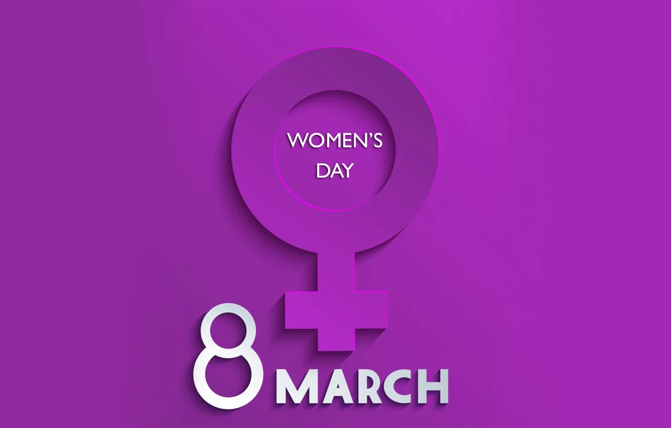 Photo wallpaper March 8, women's day, congratulations