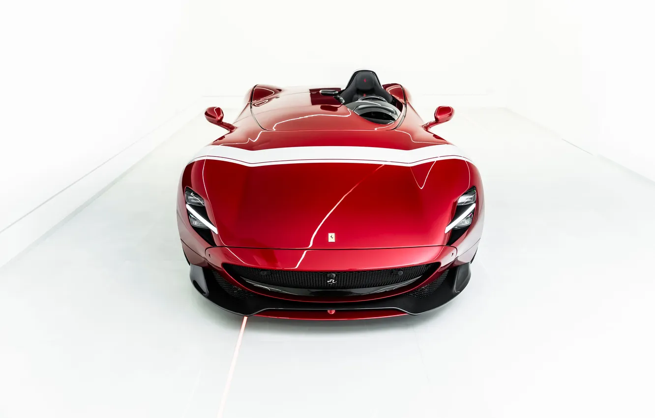 Photo wallpaper Ferrari, supercar, Ferrari, Supercar, the only instance, 2020, Ferrari Monza SP1, Monza SP1