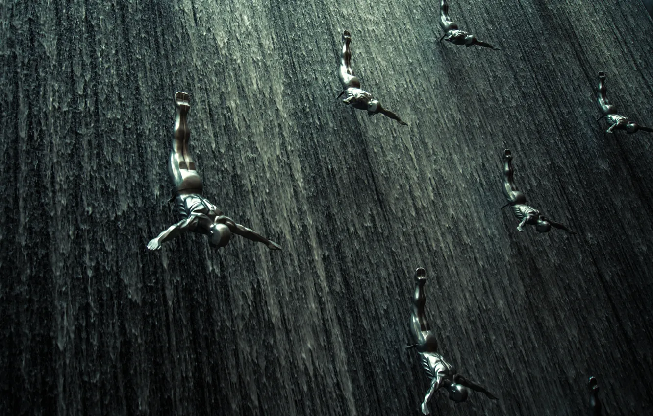 Photo wallpaper background, figure, drop