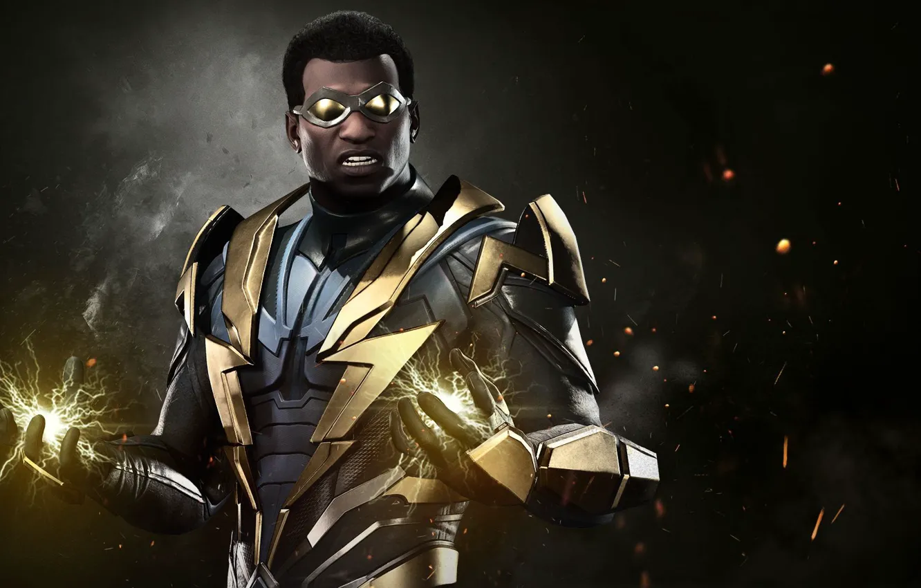 Photo wallpaper game, lightning, hero, suit, DC Comics, uniform, spark, super hero