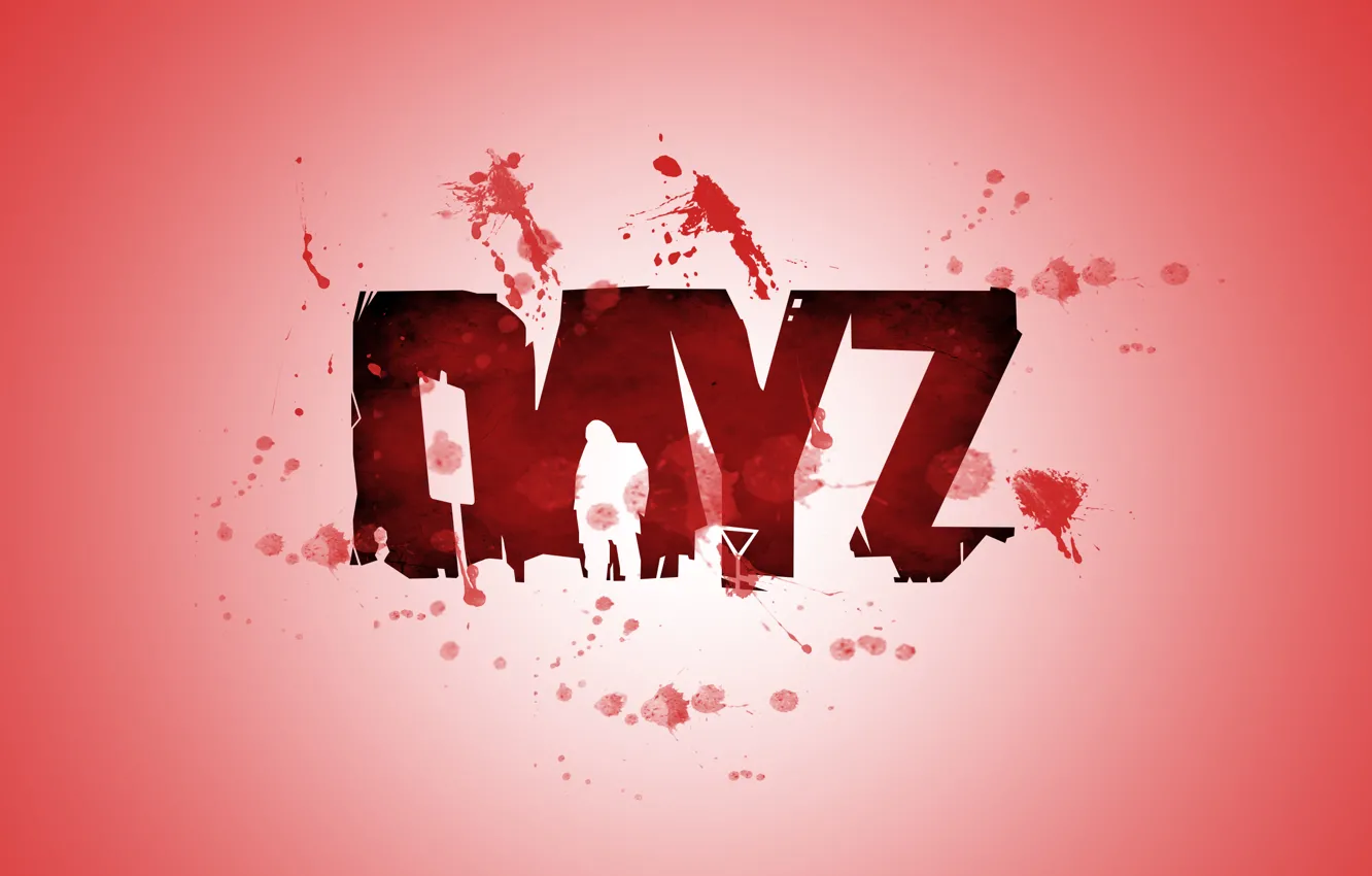 Photo wallpaper blood, logo, day z, dayz, dayz standalone