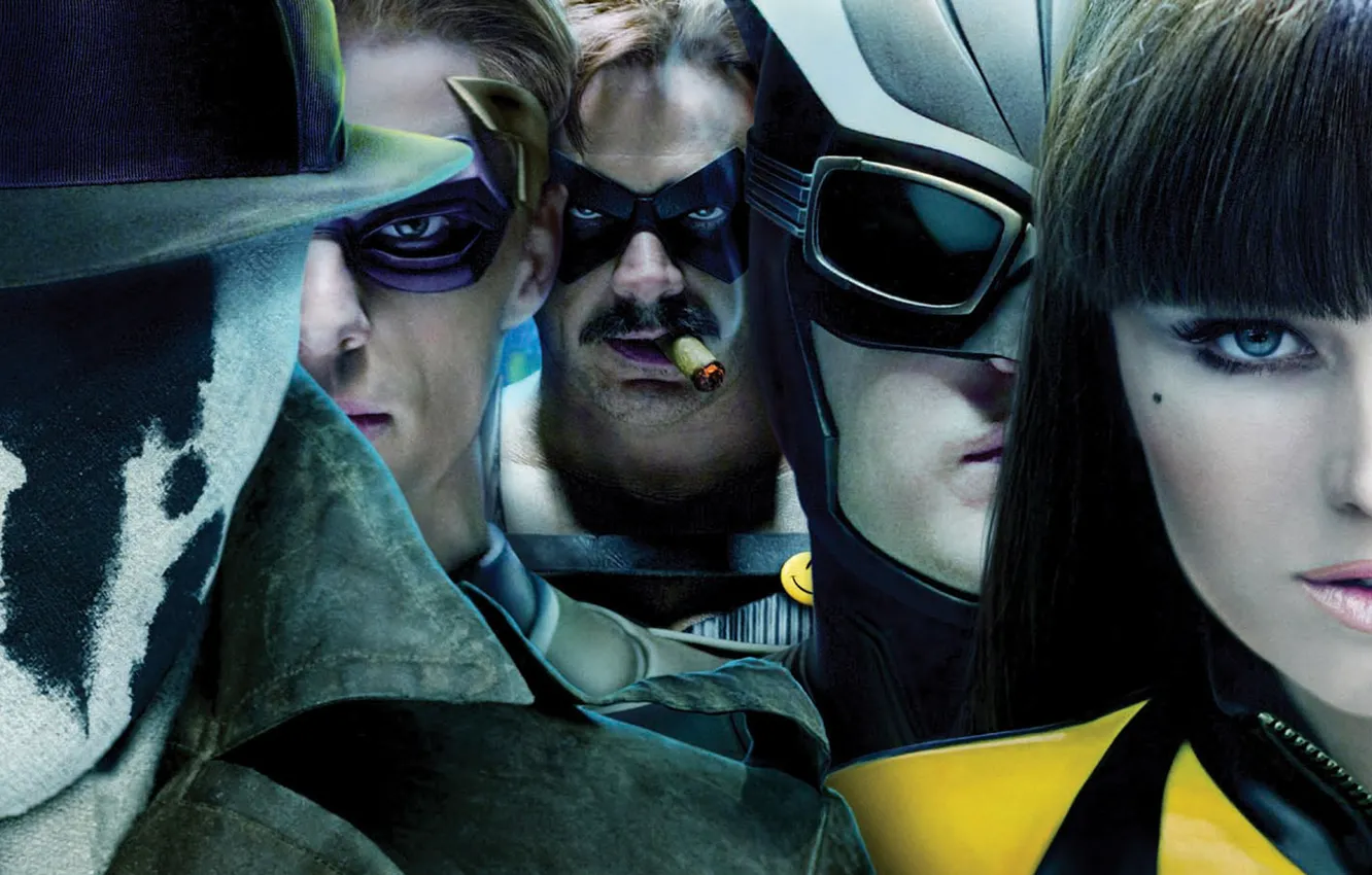 Photo wallpaper fiction, Keepers, superhero, comic, Jackie Earle Haley, Patrick Wilson, Billy Crudup, Malin Akerman