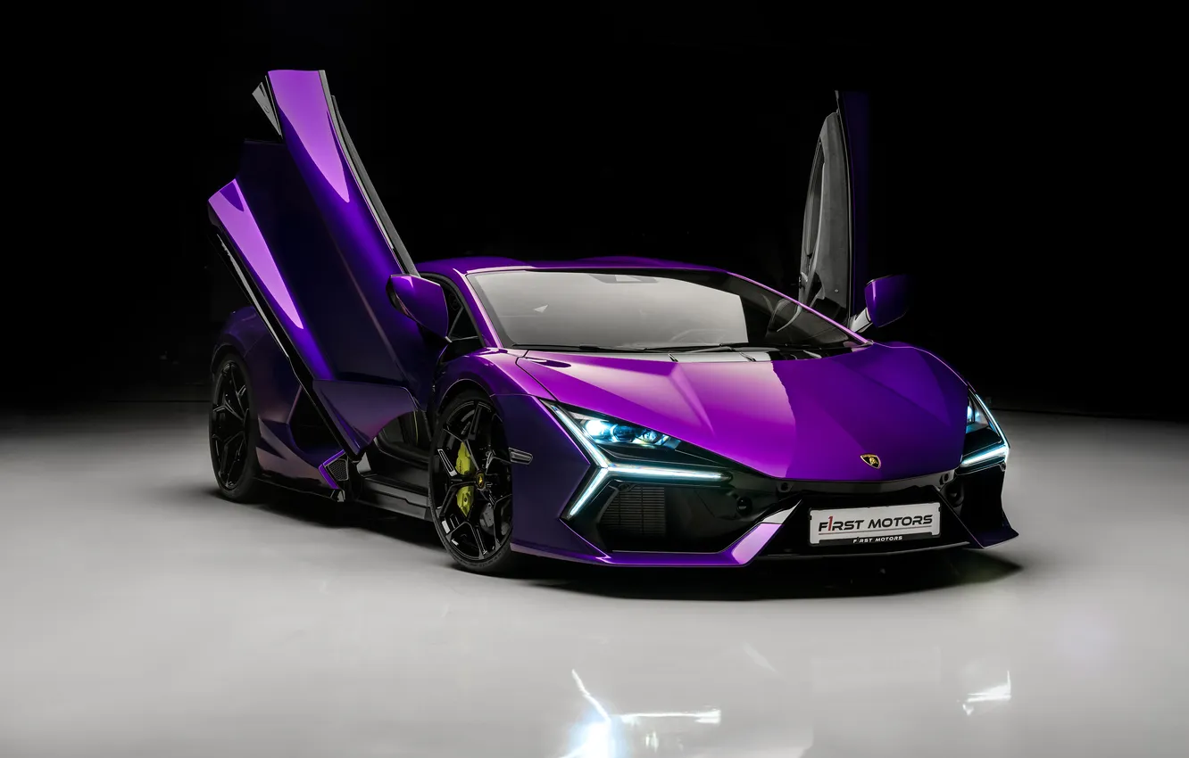 Photo wallpaper Lamborghini, wallpaper, Lamborghini Revuelto Viola Pasifae