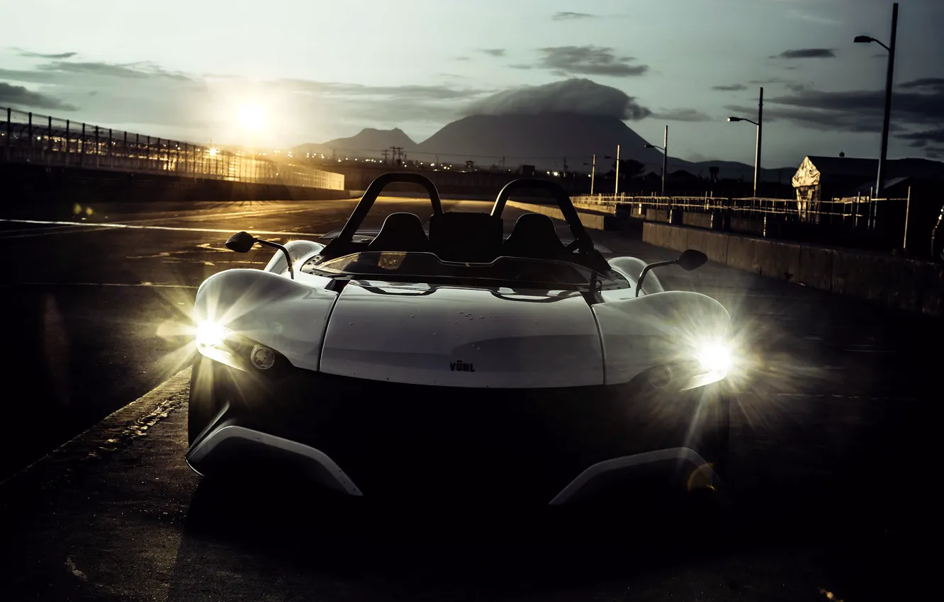 Photo wallpaper car, white, 2014, Vuhl