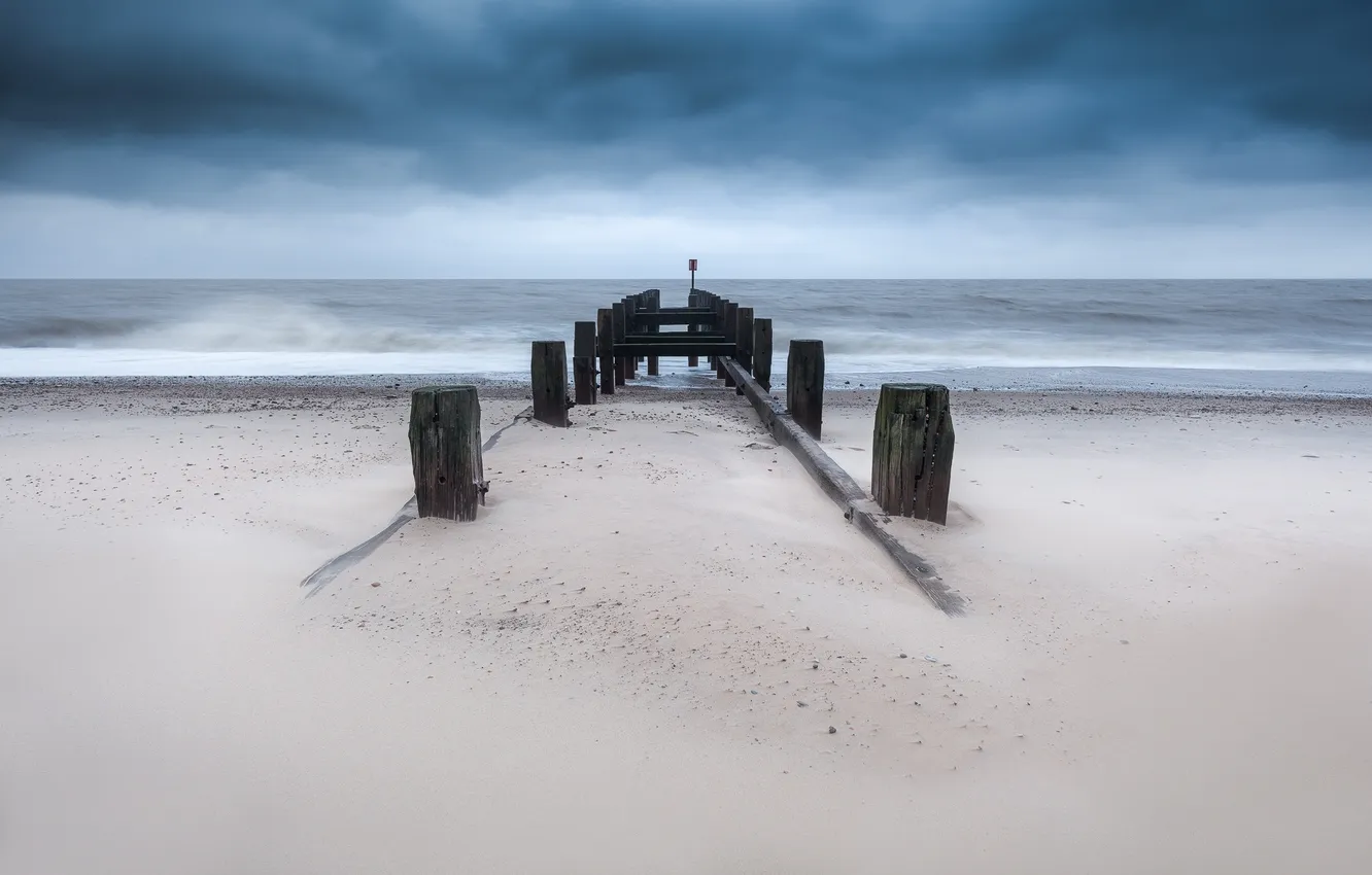 Photo wallpaper sea, the sky, shore