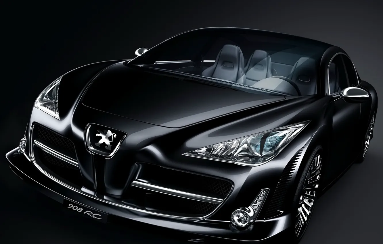 Photo wallpaper Concept, black, Peugeot