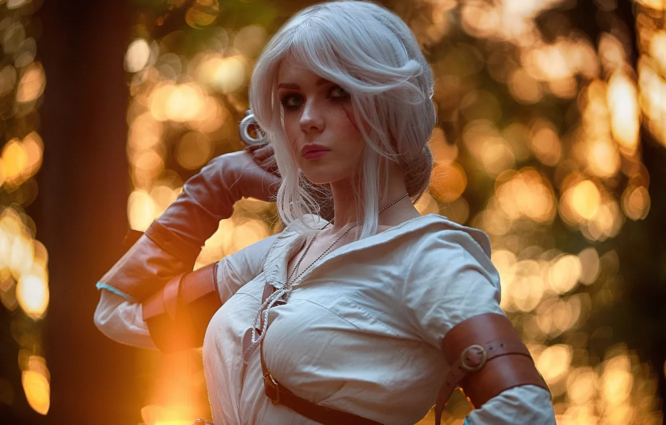 Photo wallpaper costume, The Witcher, the heroine, The Witcher 3: Wild Hunt, CRIS, Cirilla Fiona Ellen Riannon, …