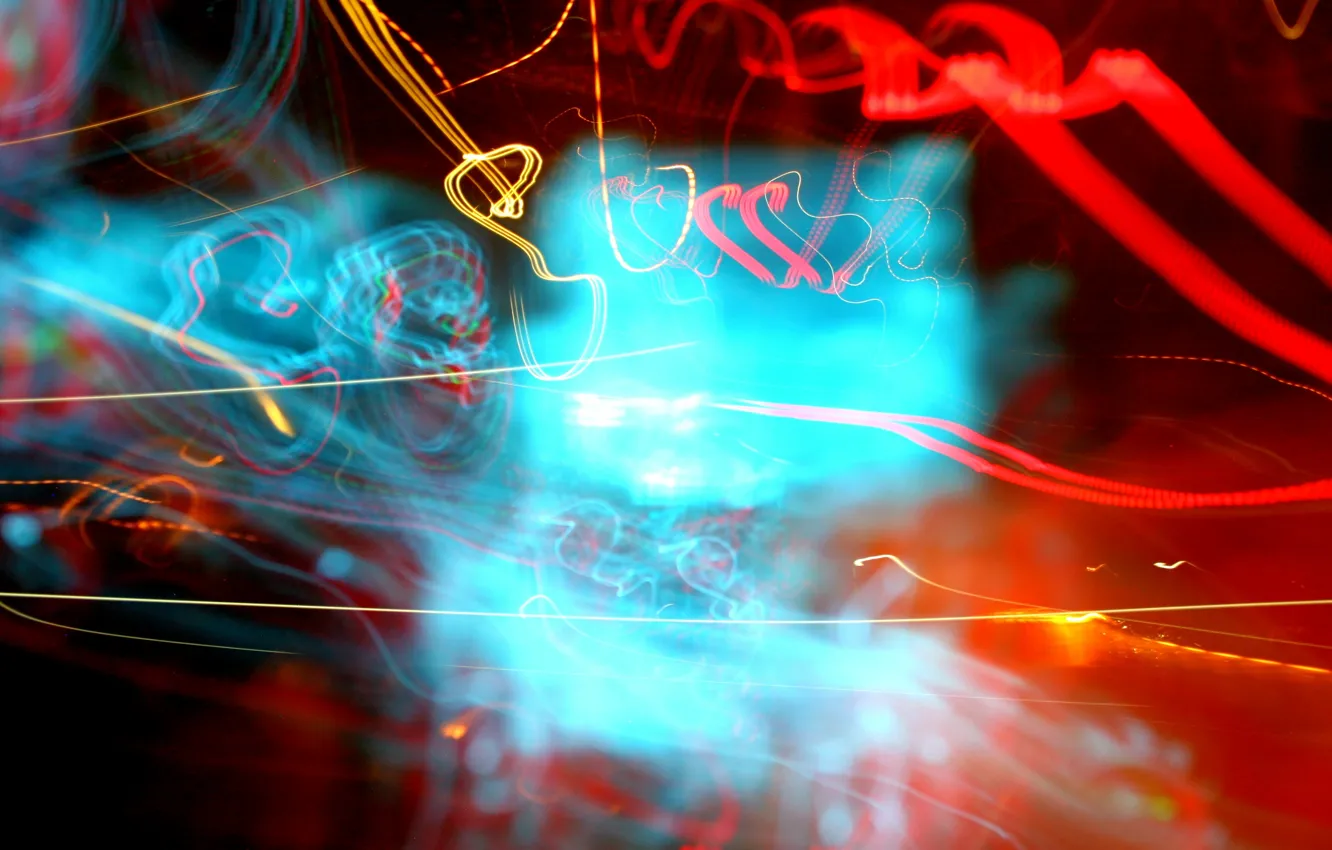 Photo wallpaper lights, movement, excerpt, light, Exposure