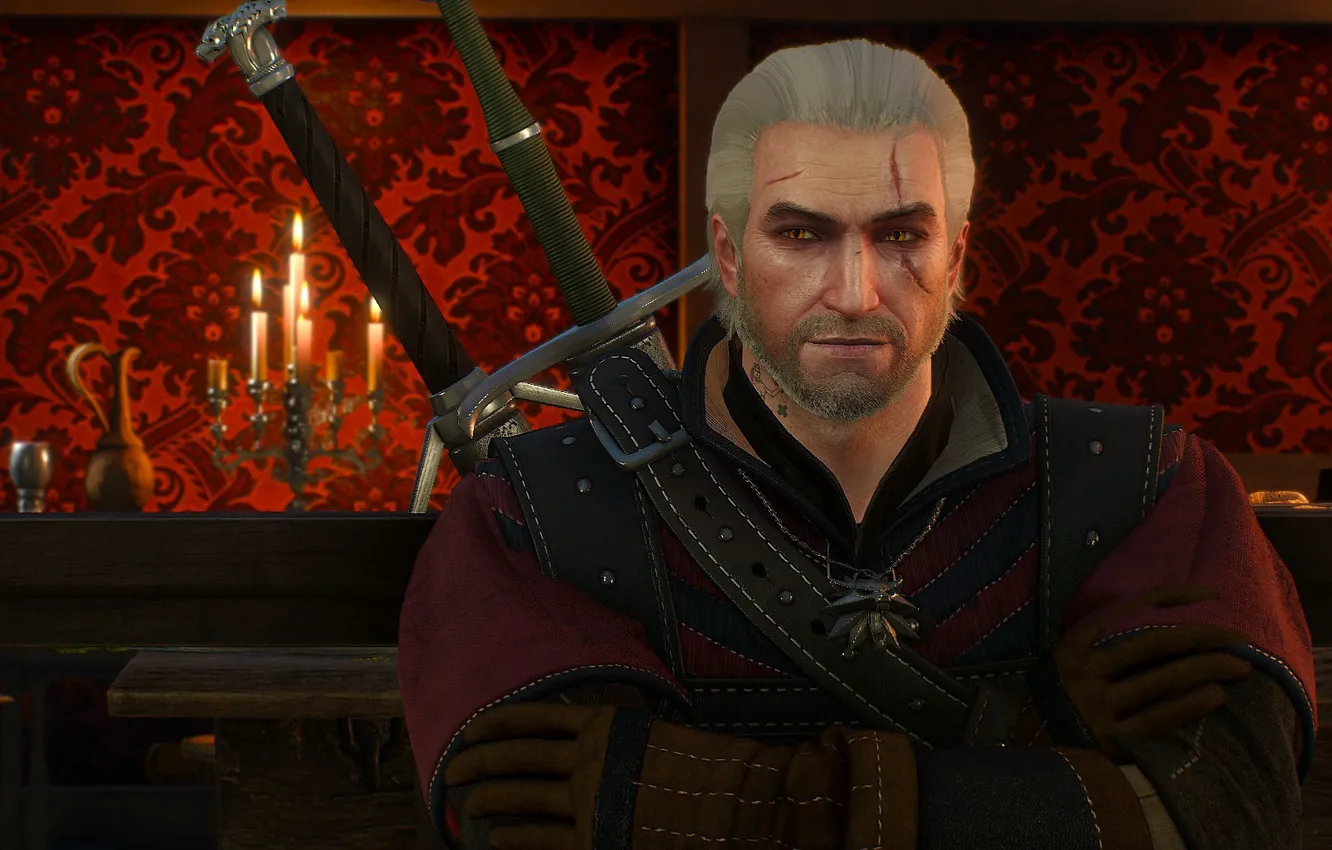 Wallpaper the Witcher, Geralt, hunter, the protagonist, The Witcher 3 ...