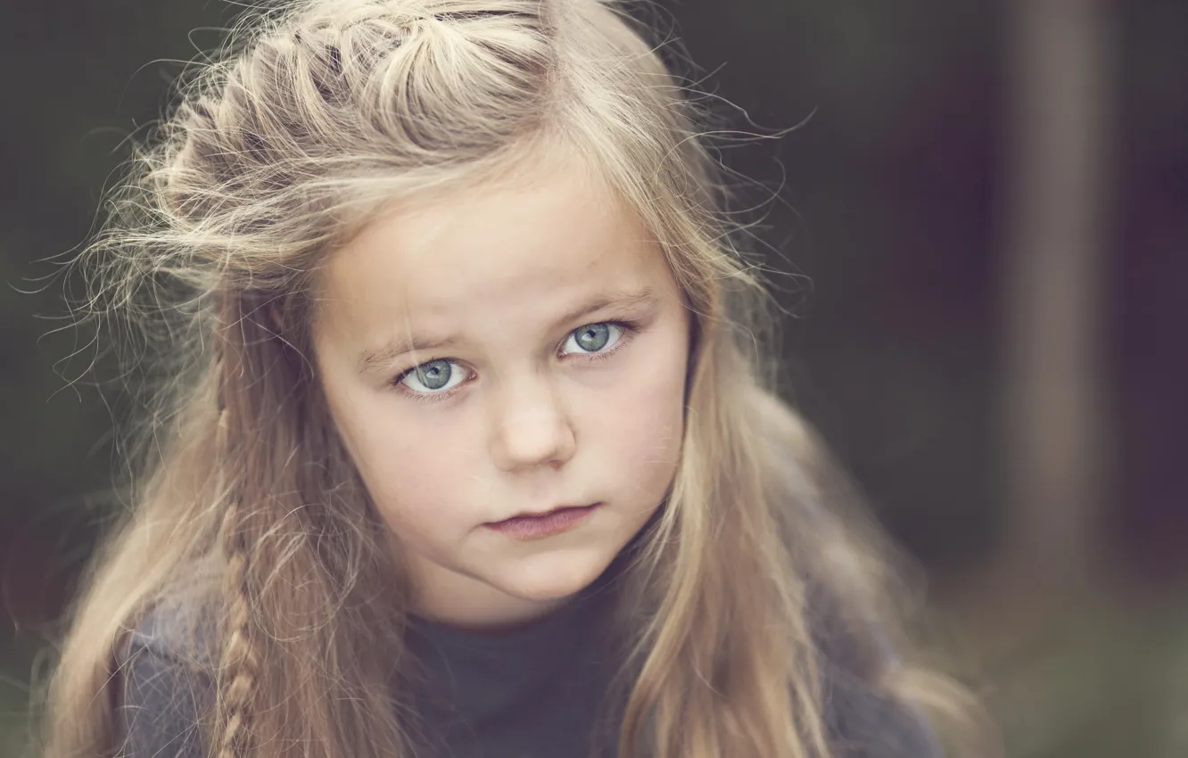 Photo wallpaper children, portrait, girl